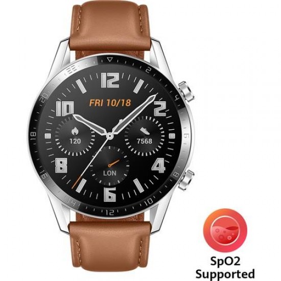 Huawei Watch GT2 46mm Sport Akıllı Saat / Kahverengi (Huawei Türkiye Garantili)