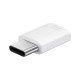 Samsung Beyaz USB Micro USB to Type C Adaptör - EE-GN930BWEGWW